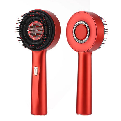 Electric Massage Comb Vibration Red Light Therapy Hair Growth Massage Scalp Brush anti Hair Loss Liquid Oil Applicator